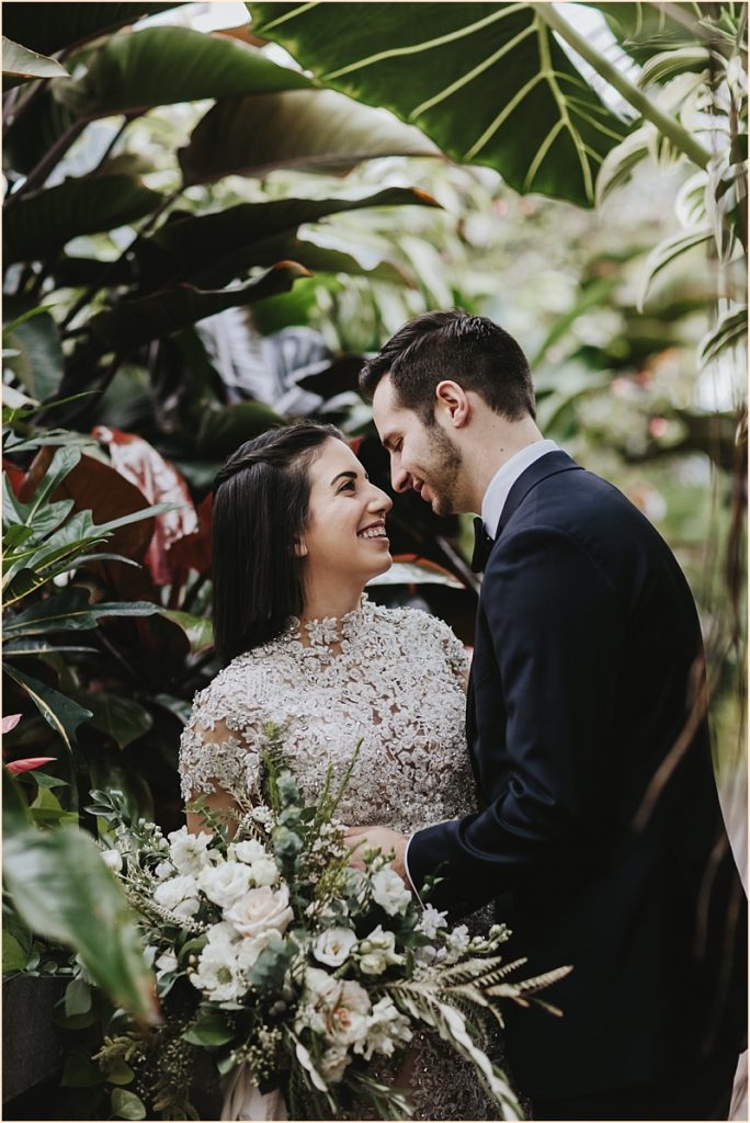 Bride and groom portrait