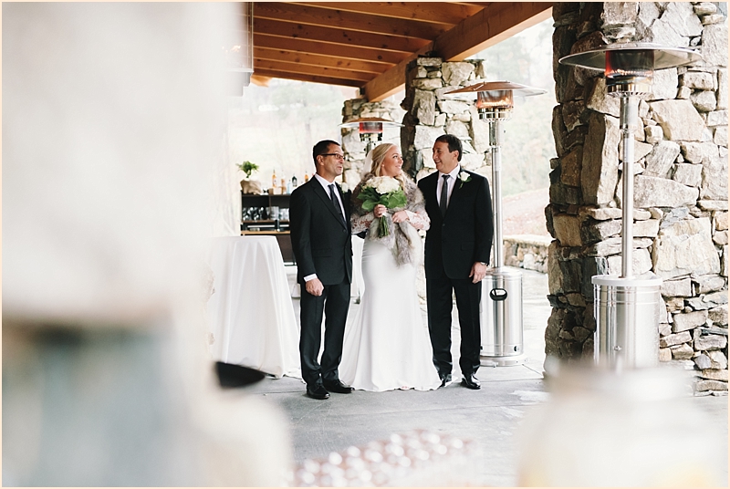 Bride with her two dads